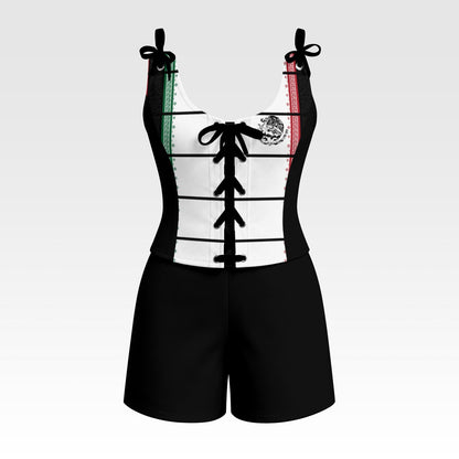 All-Over Print Shapewear Shorts Set