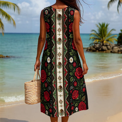 All-Over Print Women's Sleeveless Dress