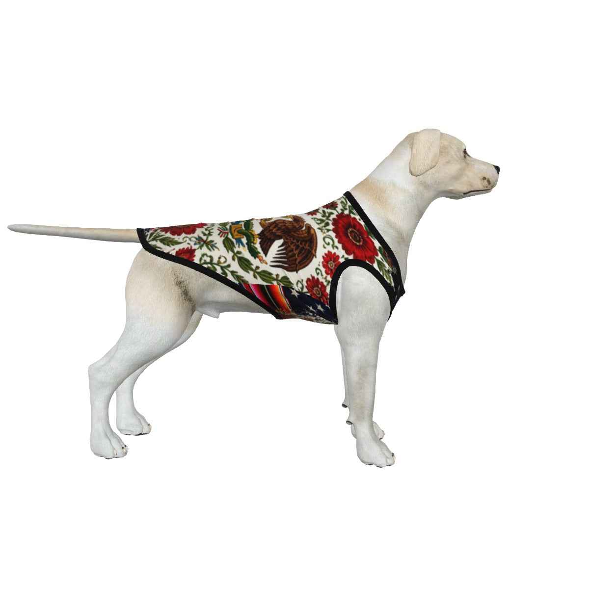 Large Pet Tank Top USA and Mexico Culture Tee