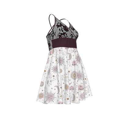 All-Over Print Women‘s Cross Cami Dress