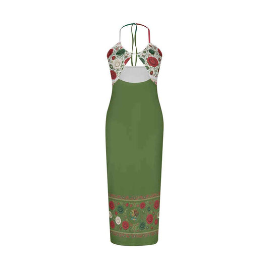 All-Over Print Women's Sexy Hollow Cami Dress