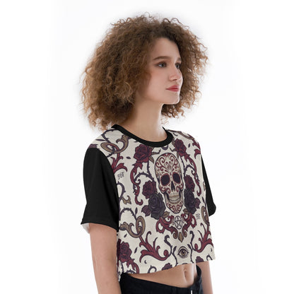 All-Over Print Cropped T-Shirt