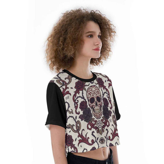 All-Over Print Cropped T-Shirt