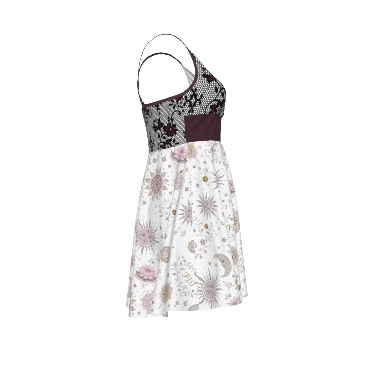 All-Over Print Women‘s Cross Cami Dress