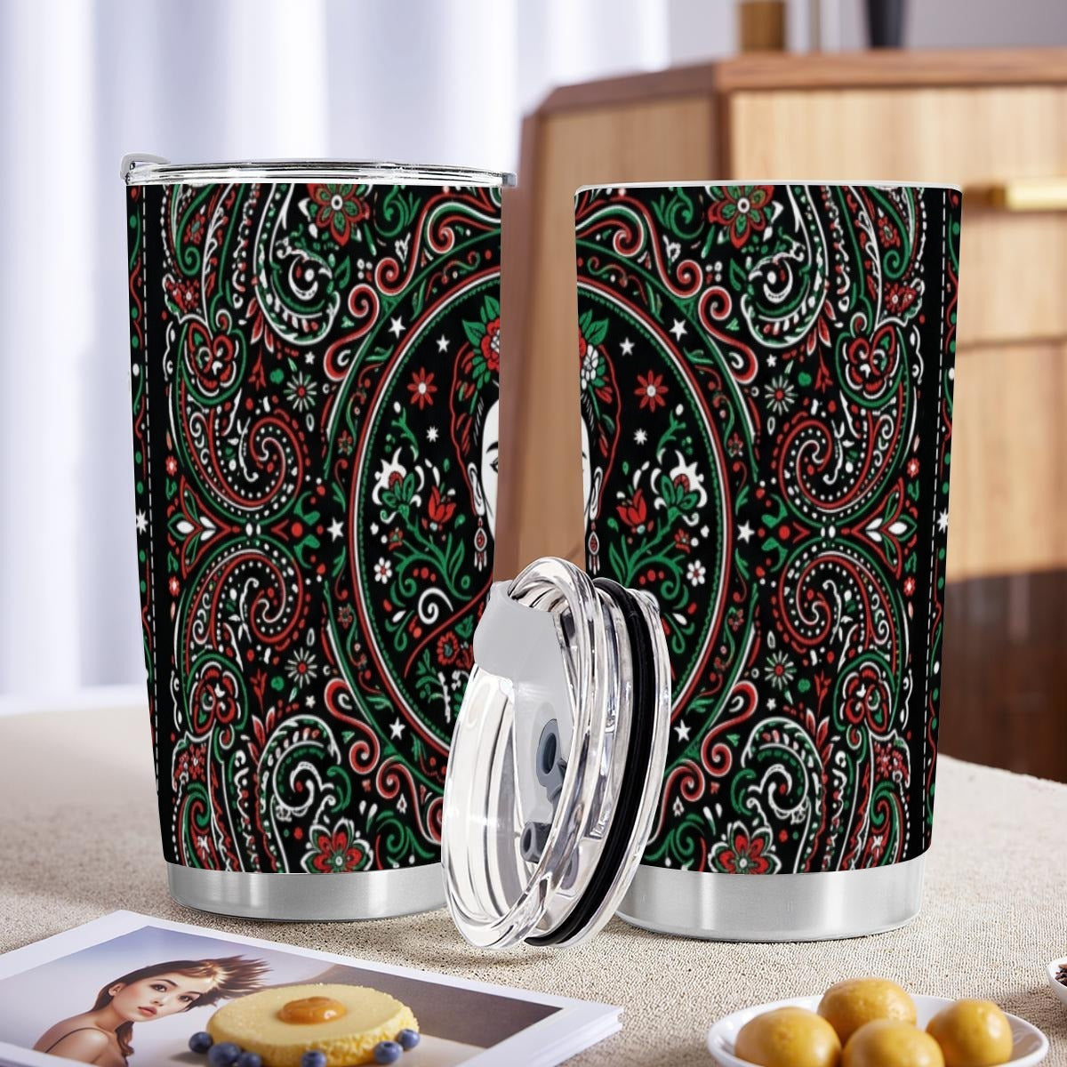 Custom 20OZ Tumbler With Sliding Lid Printed in USA