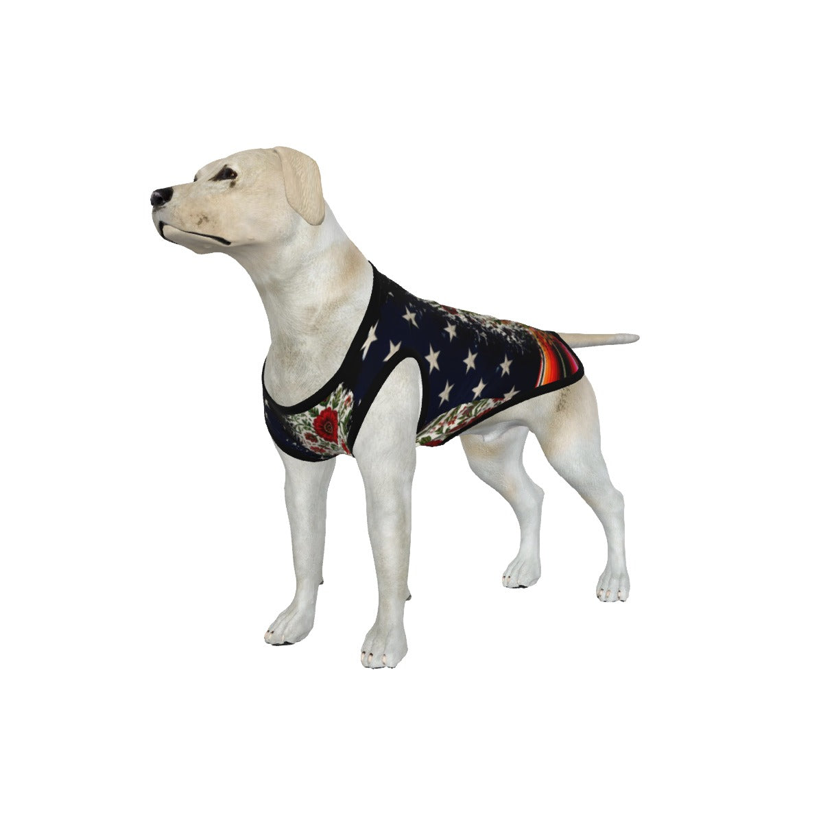 Large Pet Tank Top USA and Mexico Culture Tee