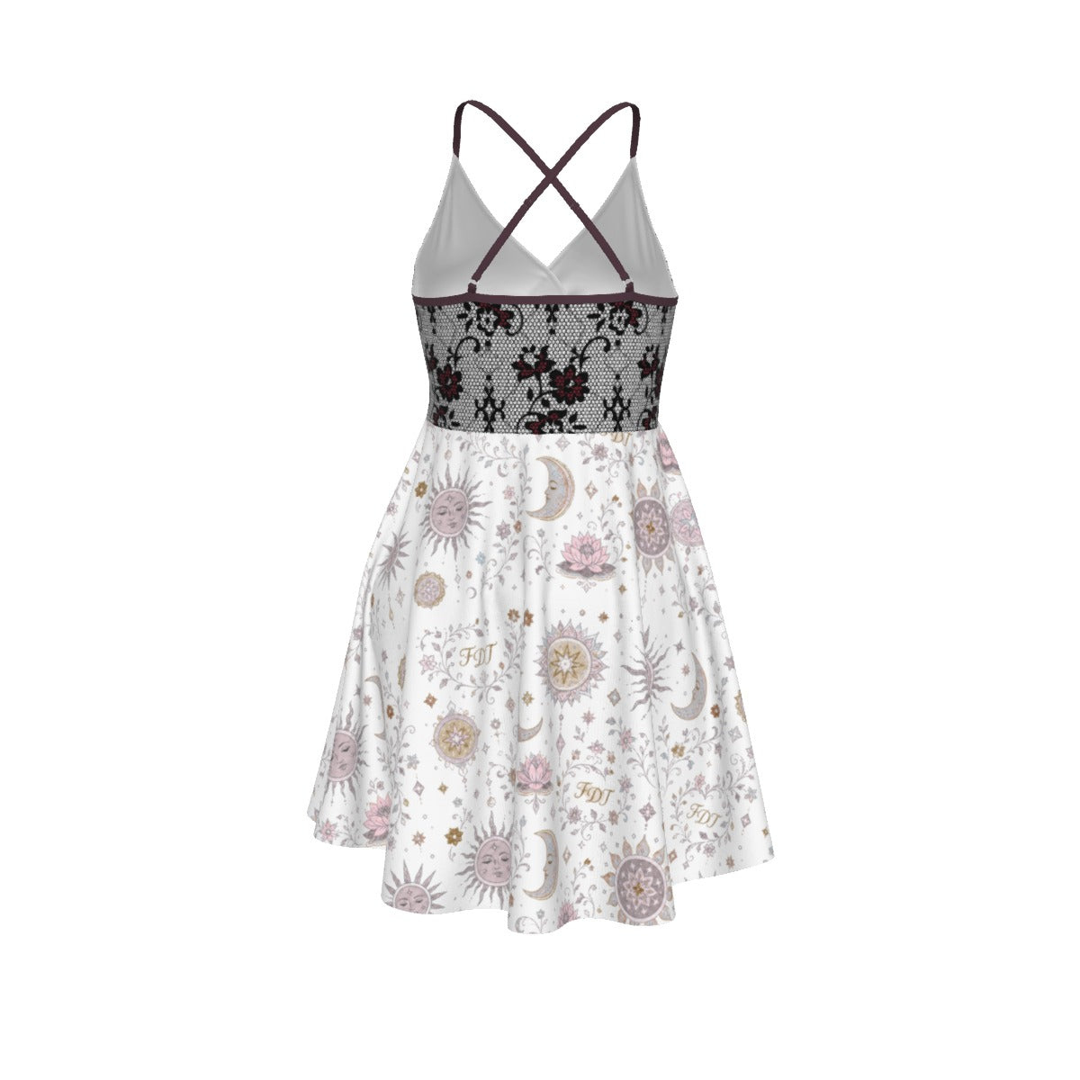 All-Over Print Women‘s Cross Cami Dress