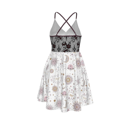 All-Over Print Women‘s Cross Cami Dress