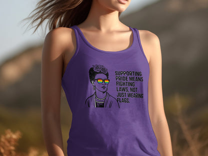 Supporting Pride Means Fighting Laws Tank Top Product