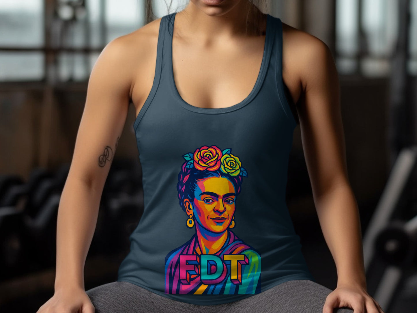 Colorful FDT Graphic Print Women's Tank Top product