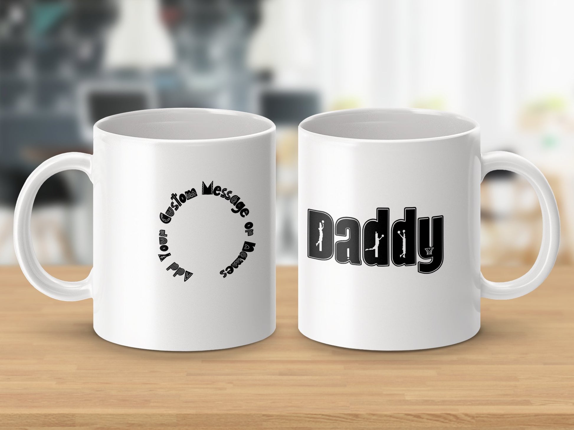 Custom Daddy Design Mug with Personalized Message product