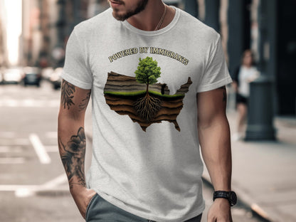 Powered By Immigrants United States Graphic T-shirt product