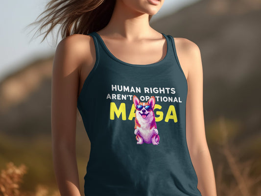 Human Rights Aren't Optional MAGA Tank Top product