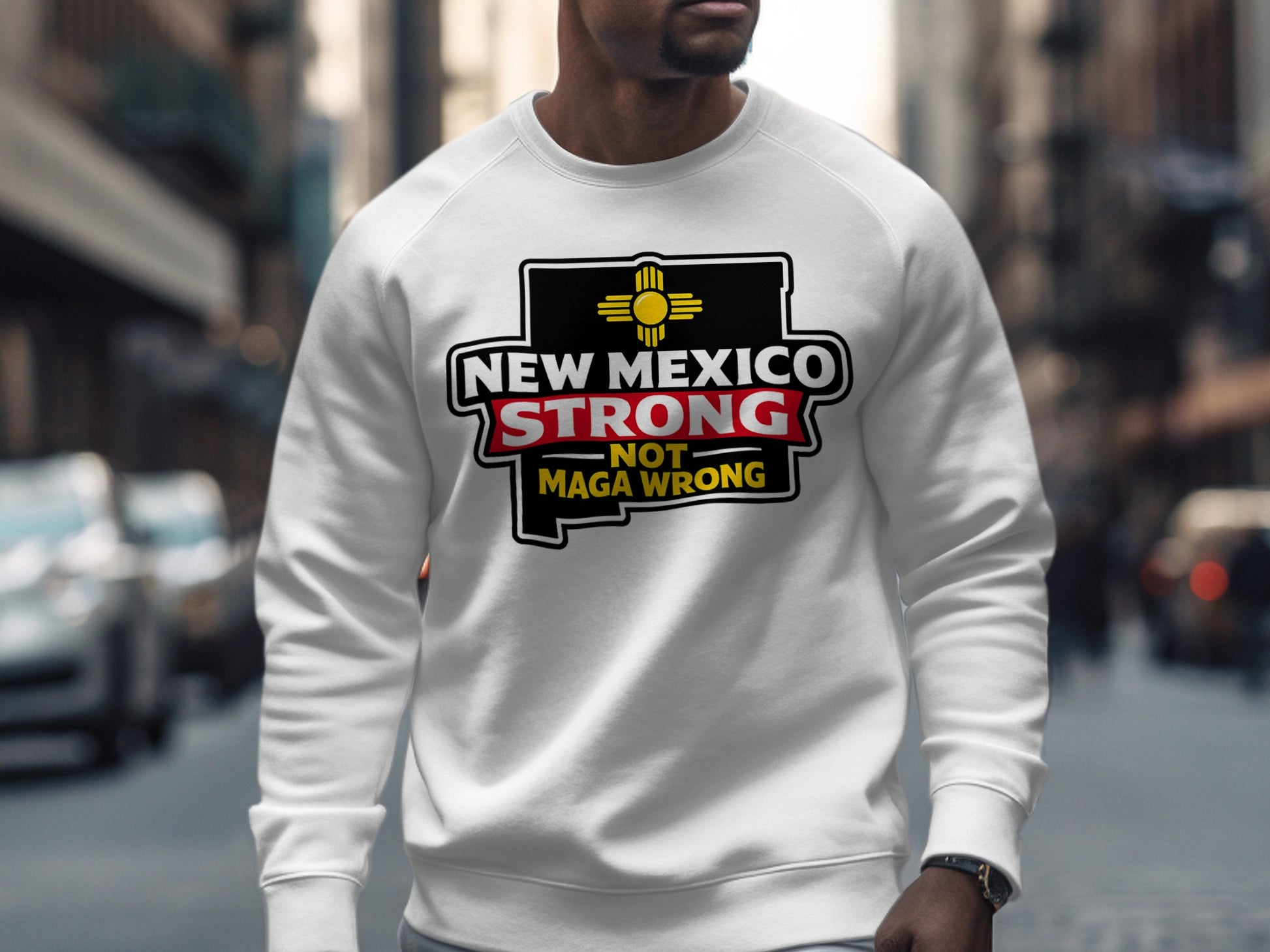 New Mexico Strong Not Maga Wrong Sweatshirt