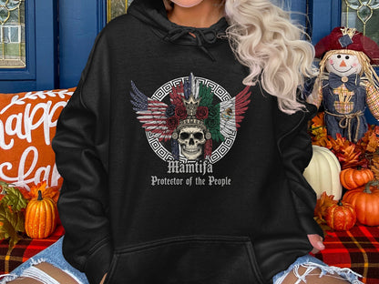 Mamija Protector of the People Skull Hoodie