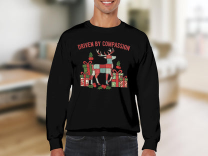 Driven by Compassion Santa Claus Christmas Sweater