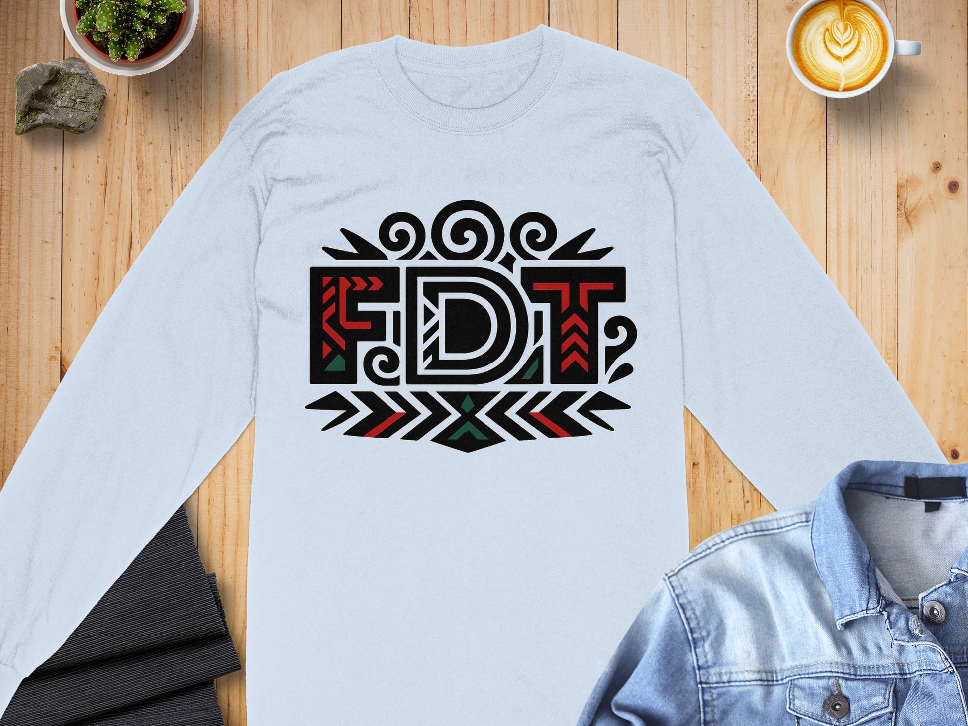 Stylish FDT Graphic Long Sleeve Shirt Product