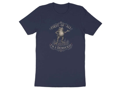 Whimsical Democrat Frog Statement T-Shirt