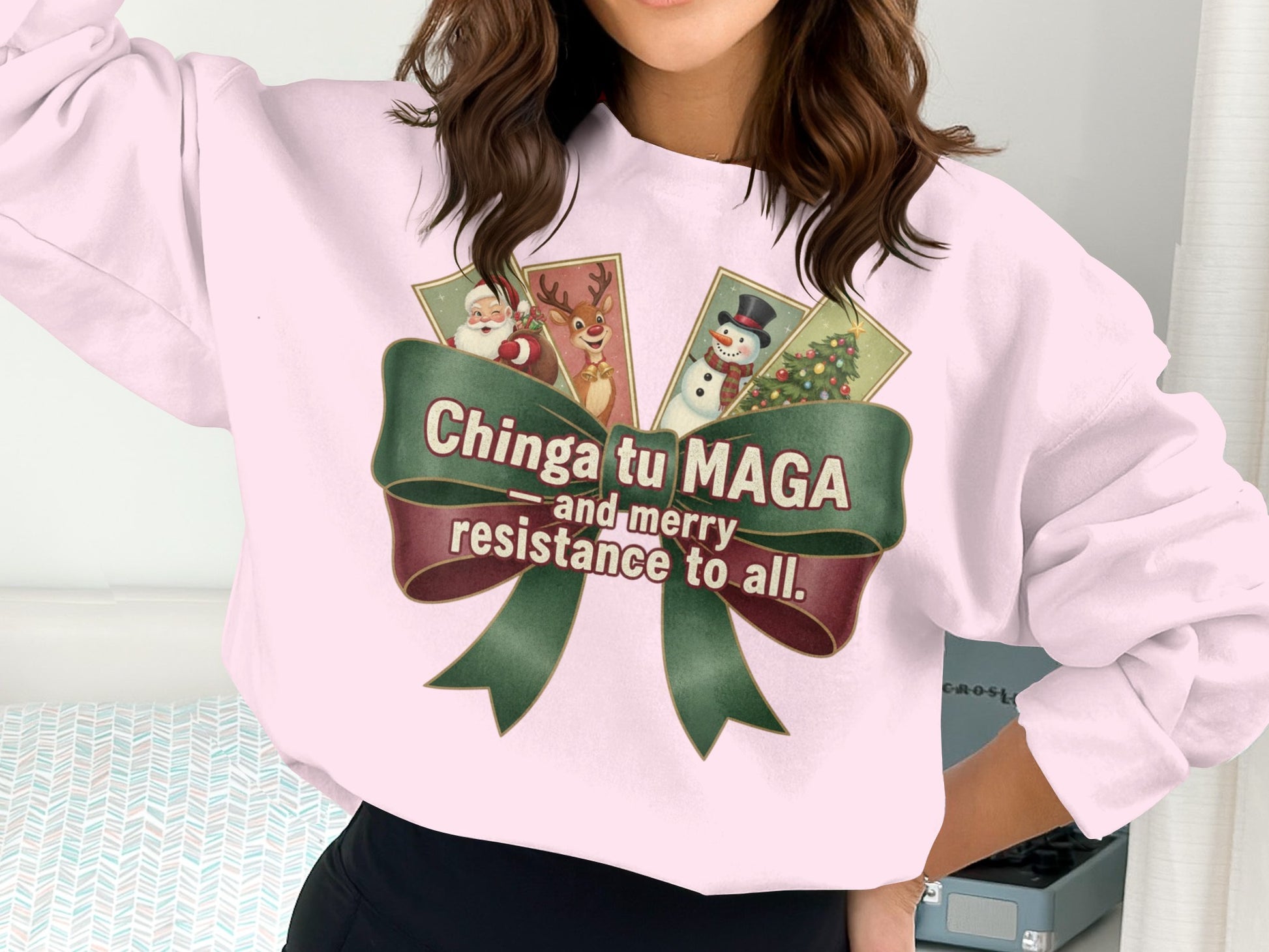 Chinga tu MAGA and merry resistance to all sweatshirt