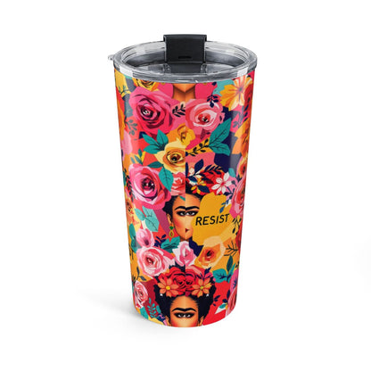 Vibrant Floral and Feminist Art Insulated Tumbler