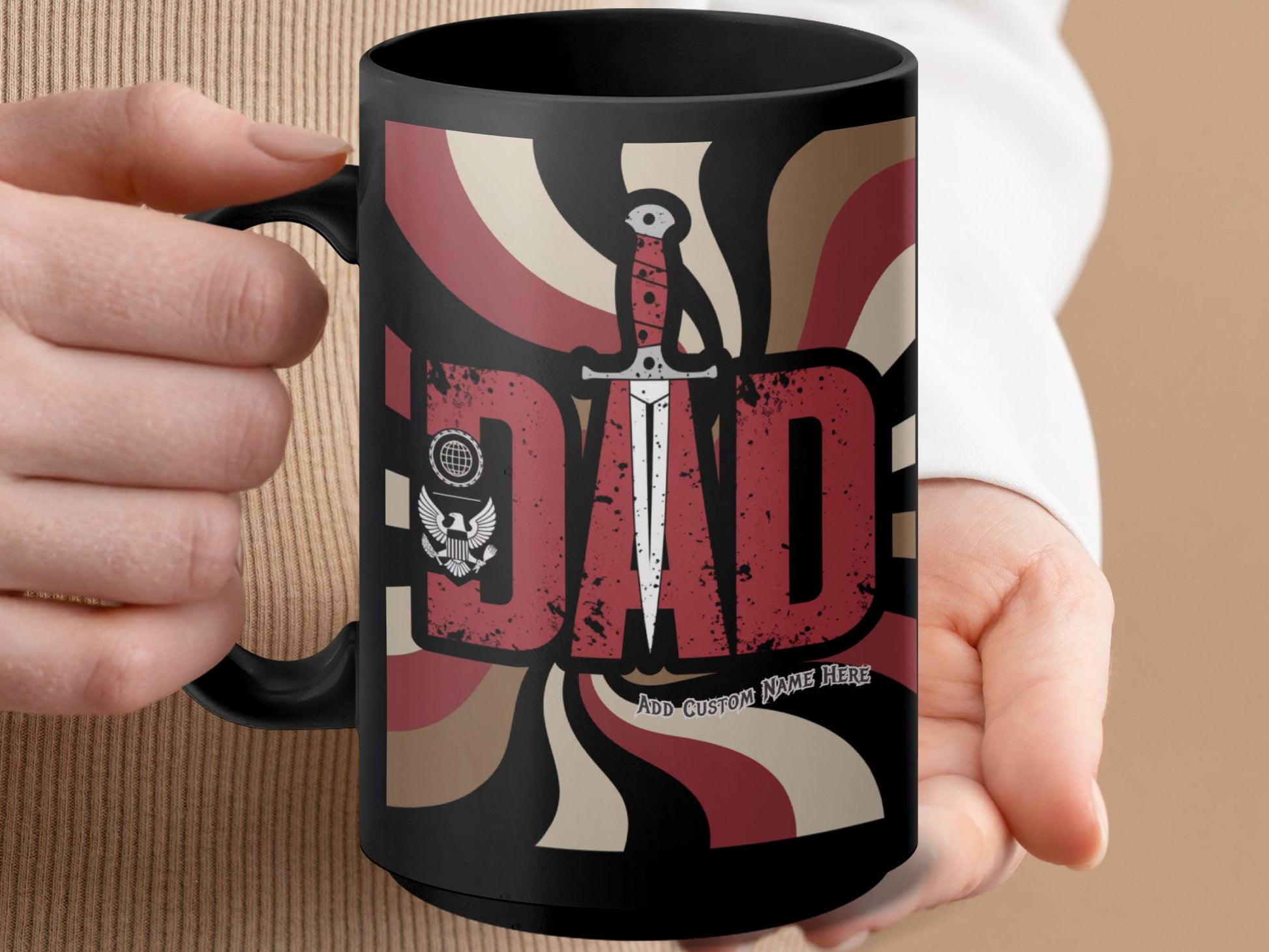Dad Customizable Sword Design Coffee Mug product