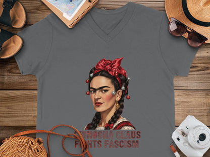 Frida Kahlo Fights Fascism Graphic T-Shirt Product
