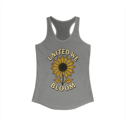 United We Bloom Sunflower Graphic Tank Top