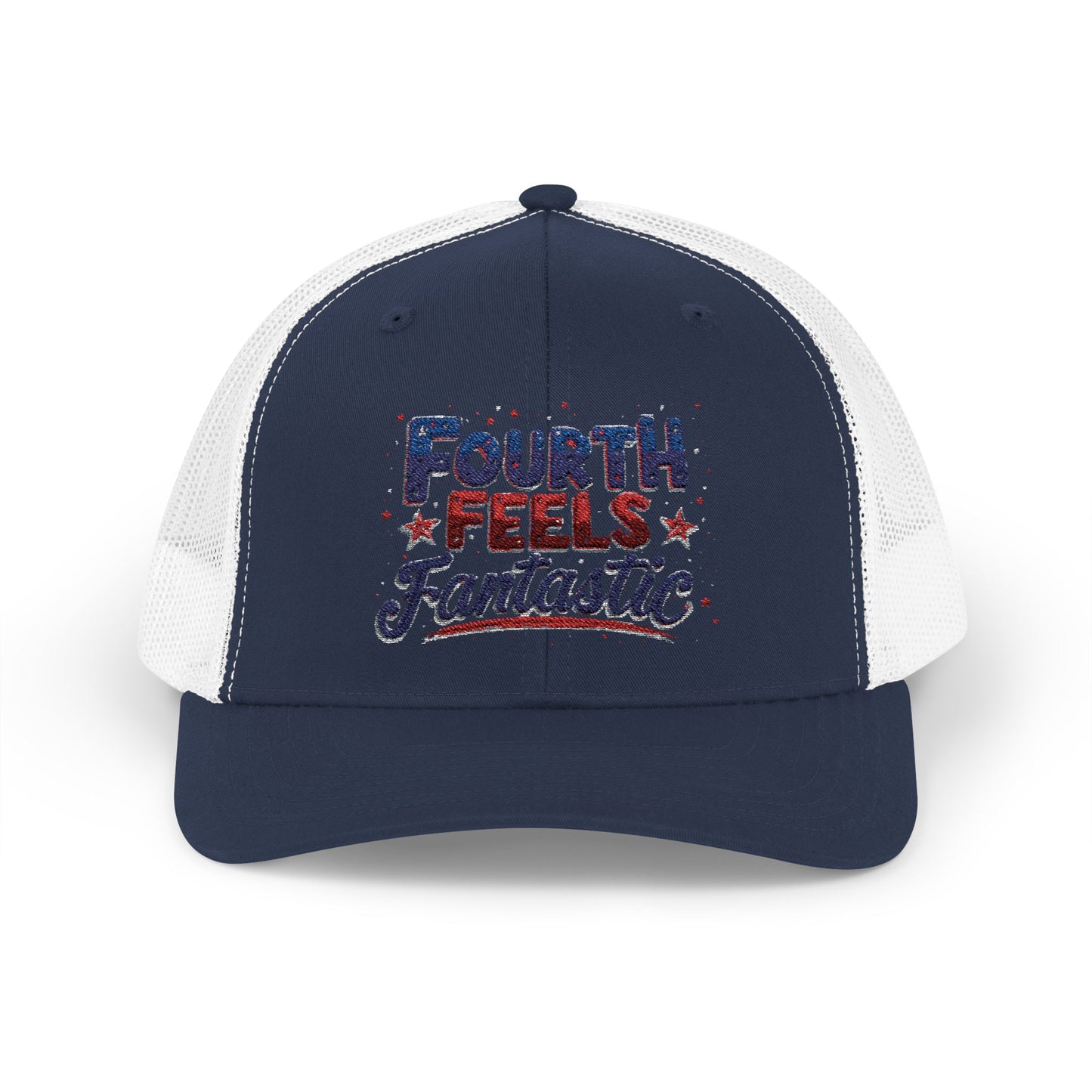 Fourth of July Celebration Snapback Cap - Patriotic Trucker Hat