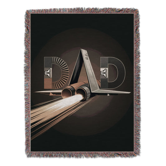 Sci-Fi Rocket Dad Graphic Throw Blanket product