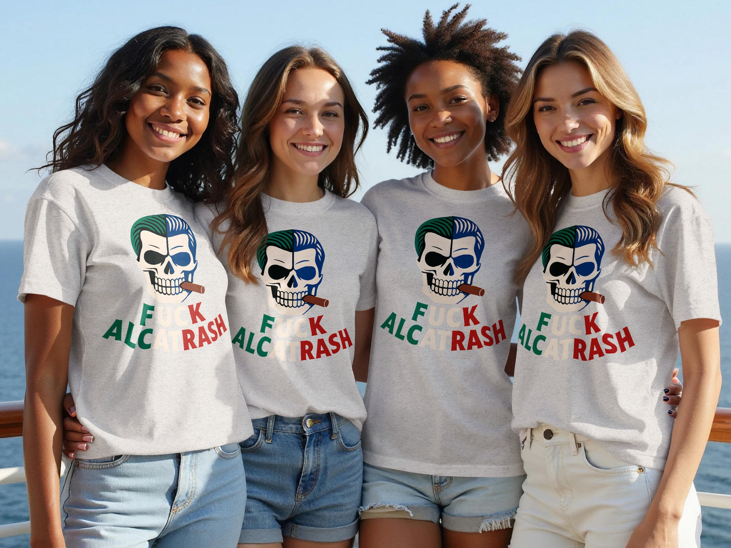 Joker Skull Print Fuck Alcatrash T-shirt product type
