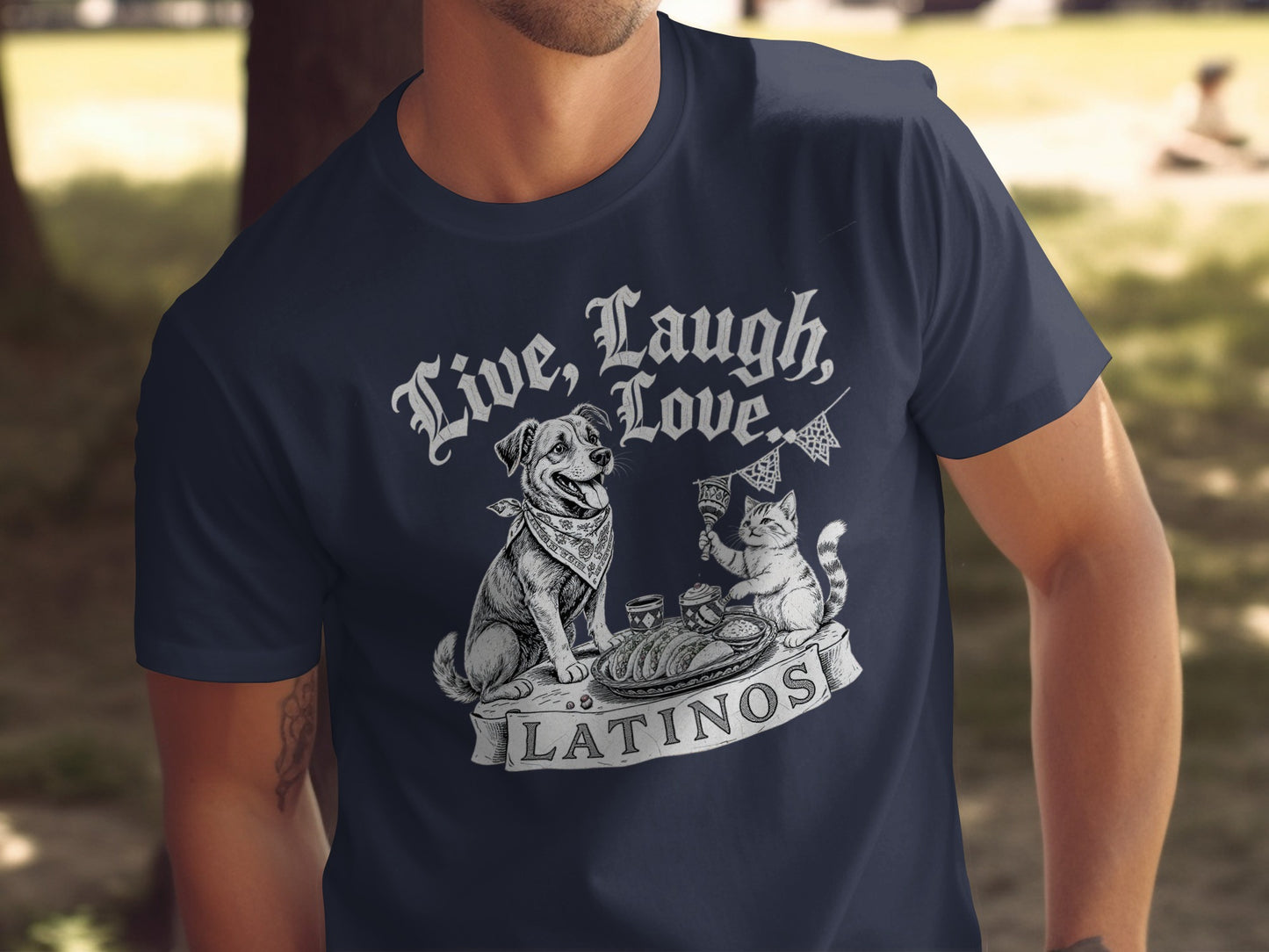 Live Laugh Love Latinos Graphic T-shirt product type