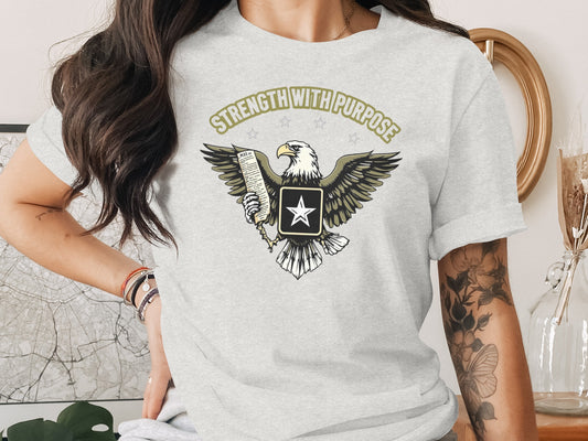 Strength With Purpose Eagle Graphic T-Shirt