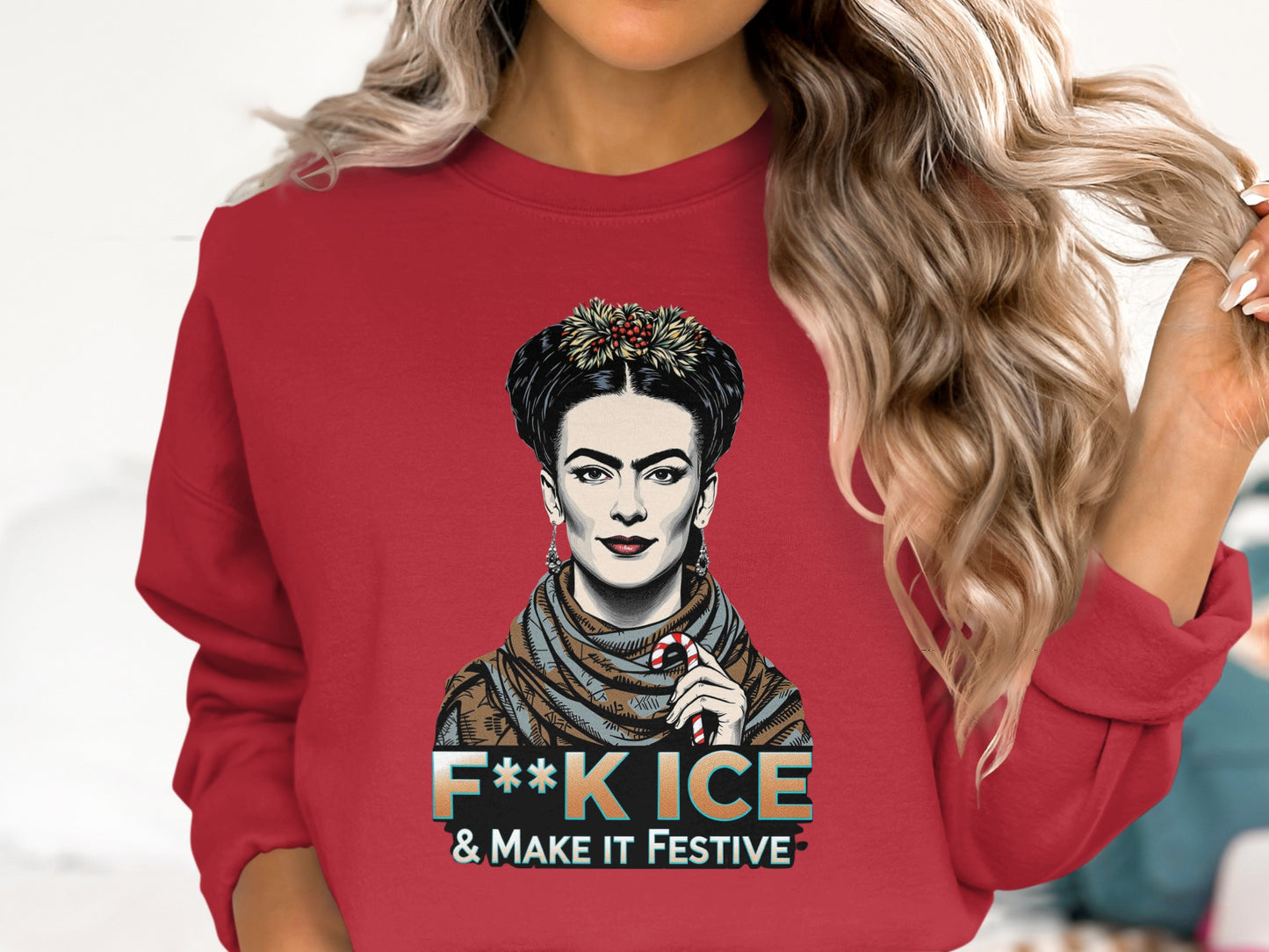F**k Ice & Make It Festive Graphic Sweatshirt
