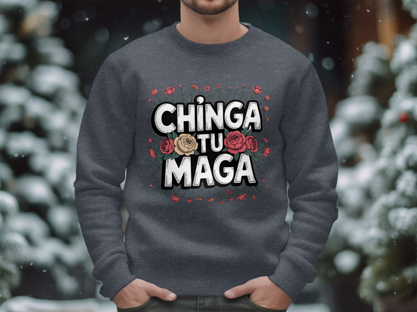 Bold Chinga Tu Maga Long Sleeve Sweater product type