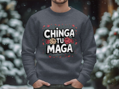 Bold Chinga Tu Maga Long Sleeve Sweater product type