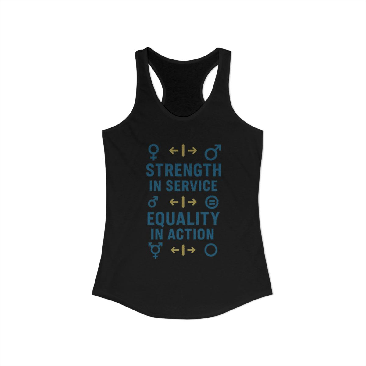 Strength in Service Equality in Action tank top