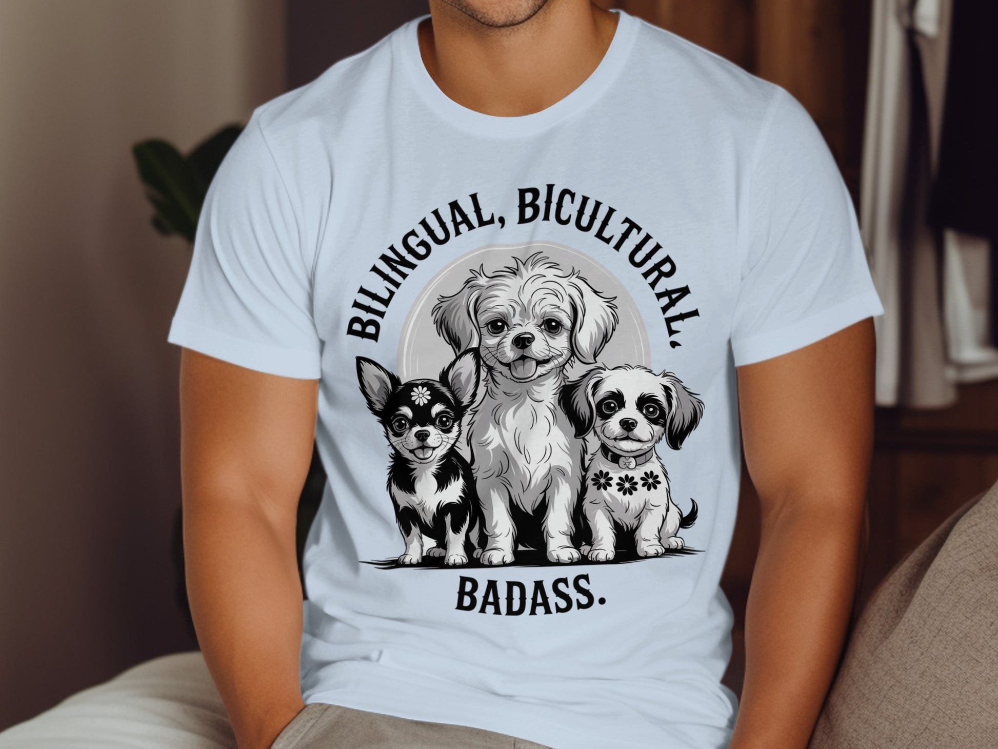 Bilingual Bicultural Badass Graphic Tee Shirt product