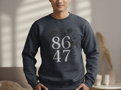 Comfortable 86 47 Floral Design Sweatshirt product type