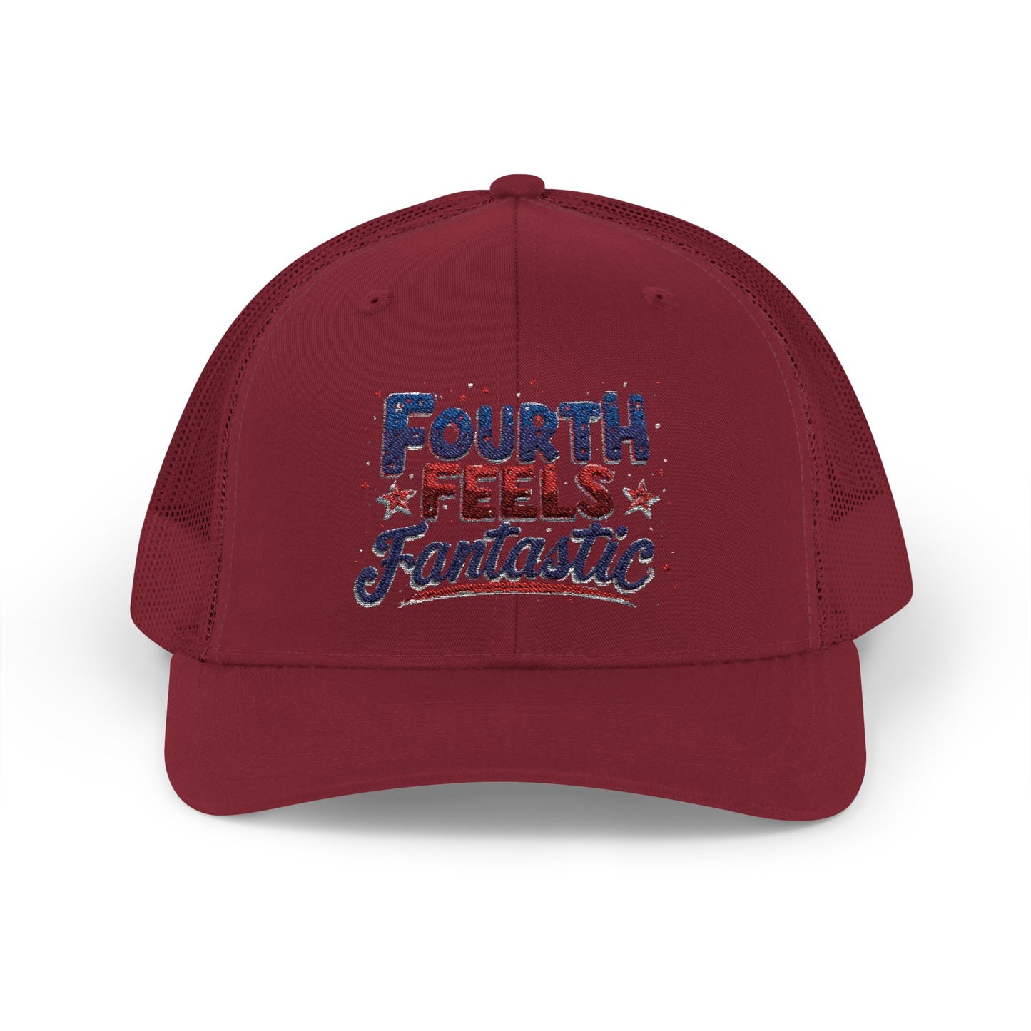 Fourth of July Celebration Snapback Cap - Patriotic Trucker Hat