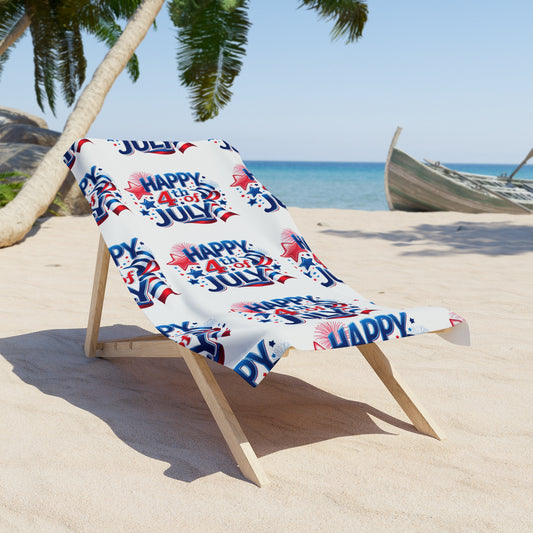pride towel Patriotic Beach Towel - Happy 4th of July | Summer Pool Accessory, Outdoor Fun, Gift for Beach Lovers, Independence Day Decoration