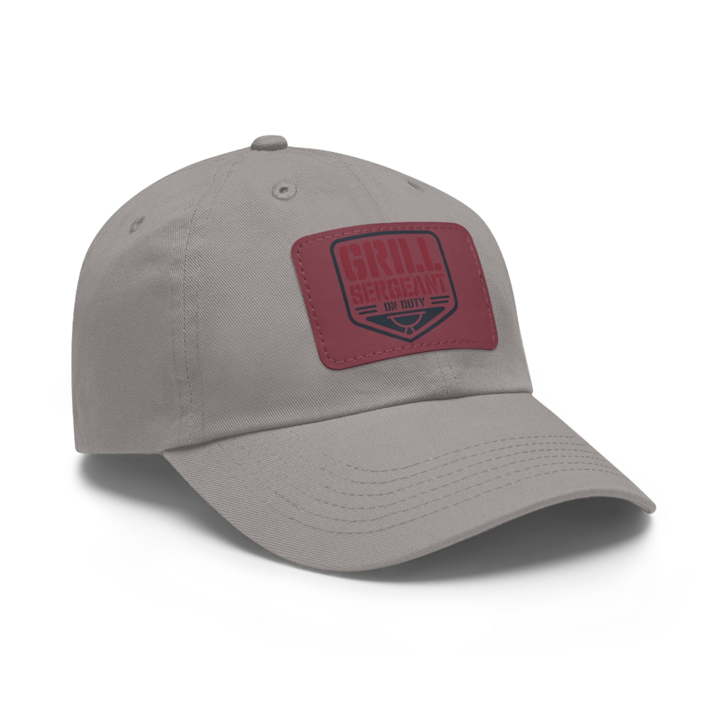 Grill Sergeant Dad Hat with Leather Patch | Perfect Gift for BBQ Enthusiasts