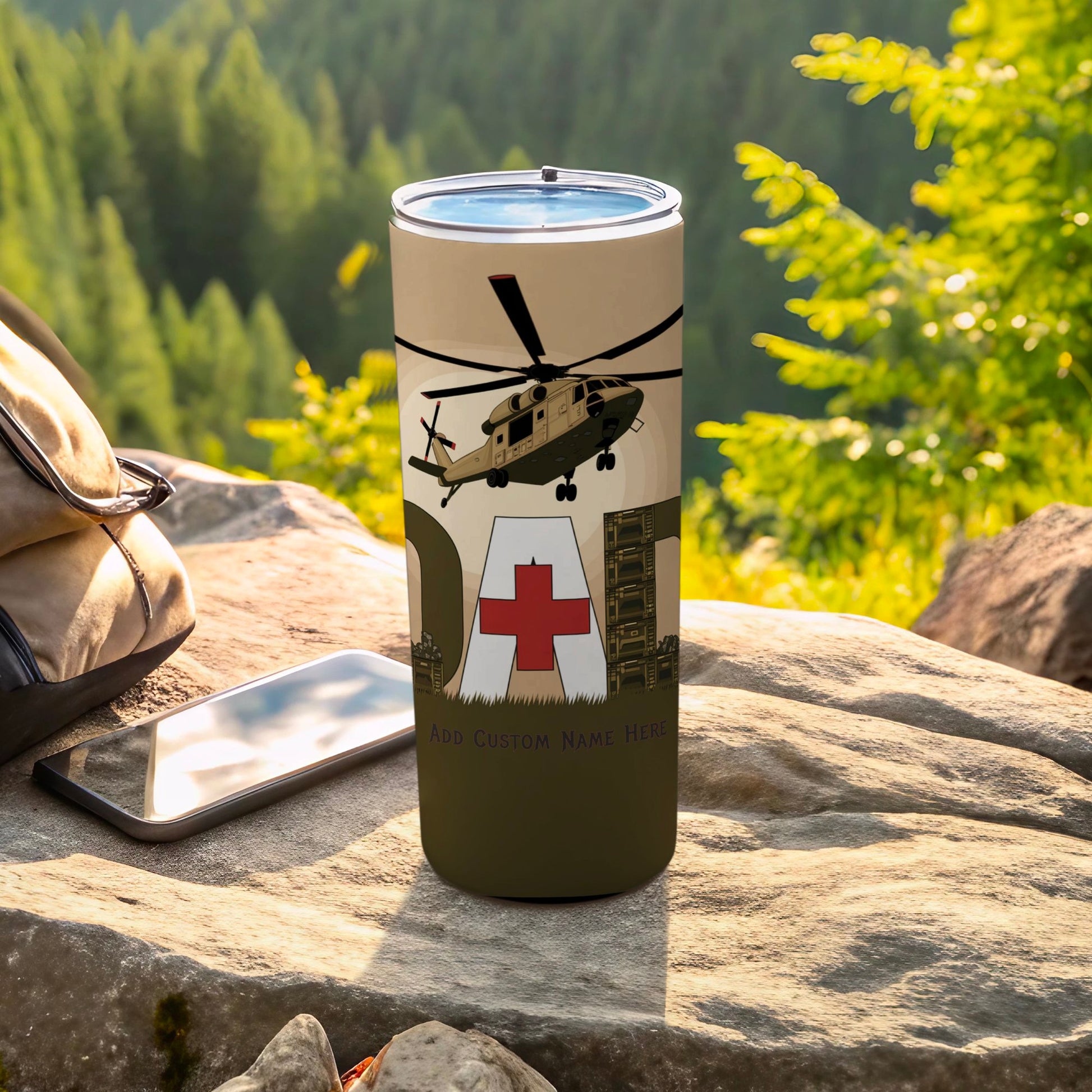 Helicopter Emergency Rescue Customizable Tumbler product