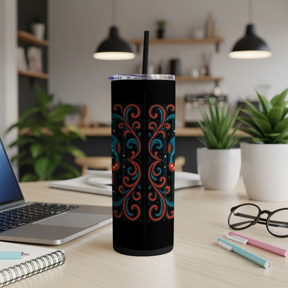 Colorful Abstract Swirl Design Tumbler product