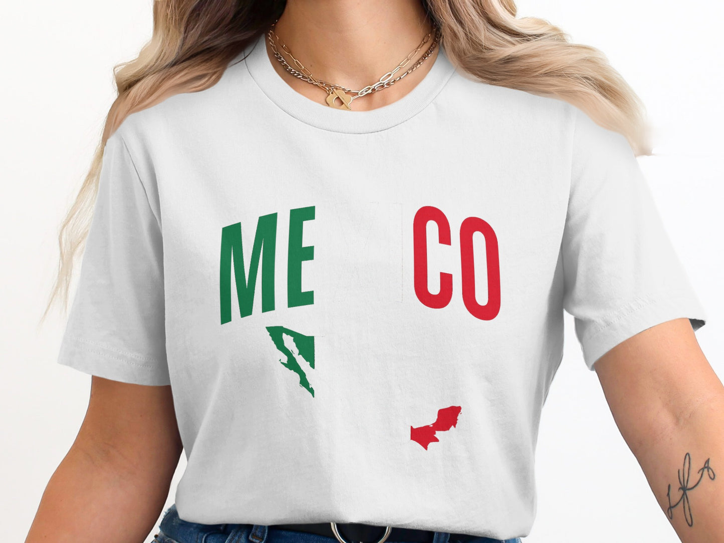 Mexico Split Text Design T-Shirt product type