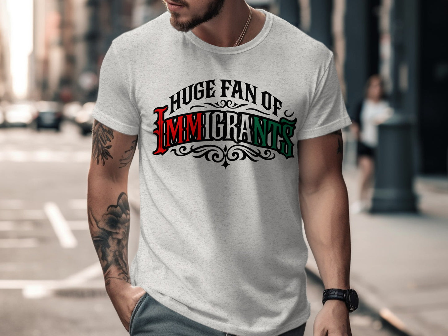 Huge Fan of Immigrants Graphic T-Shirt