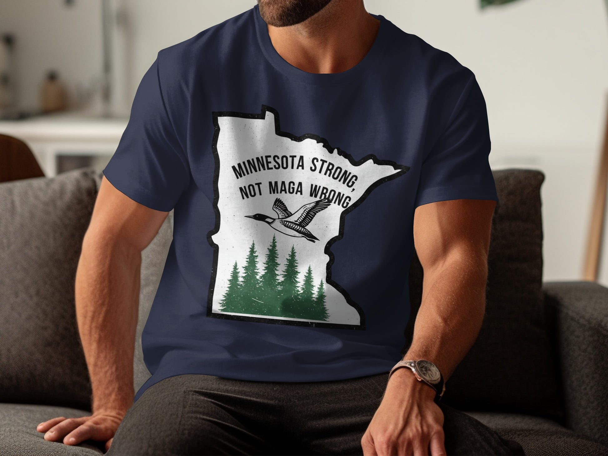 Minnesota Strong Not Maga Wrong T-shirt product type