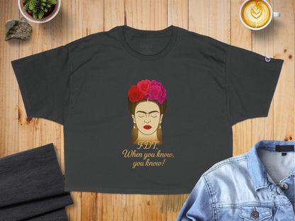 Frida design stylish black graphic t-shirt product type