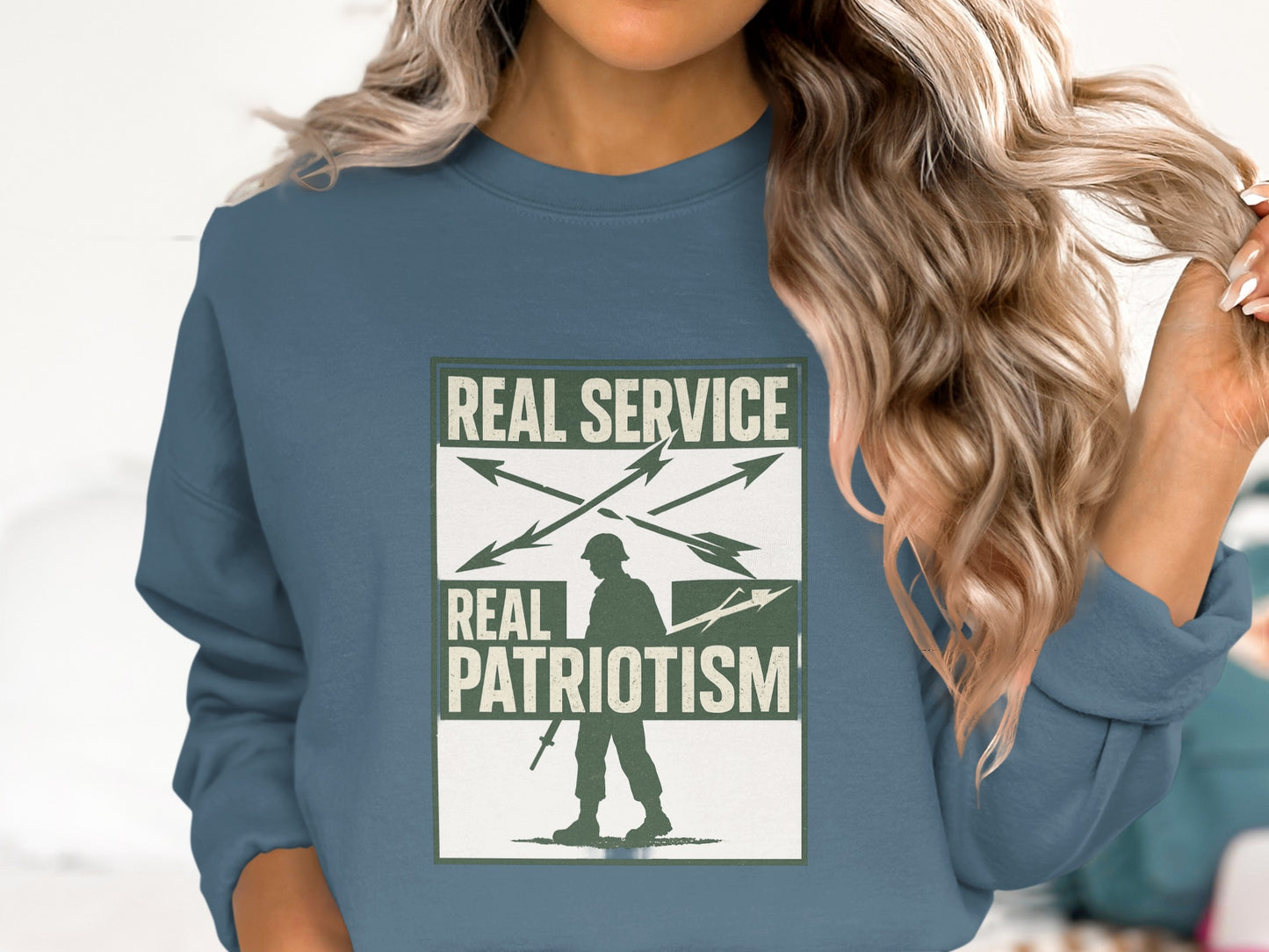 Real Service Real Patriotism Statement Shirt product