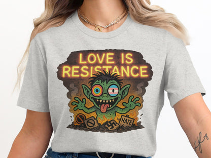 Love Is Resistance Cute Monster Graphic Shirt product