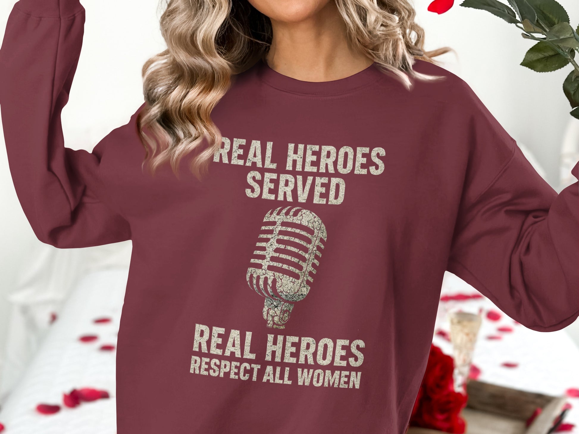 Real Heroes Respected All Women Sweatshirt Product